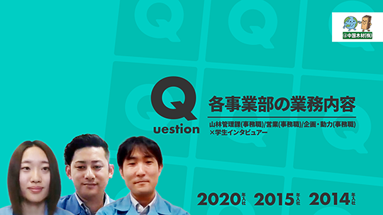 【中国木材】各事業部の業務内容【切り抜き】