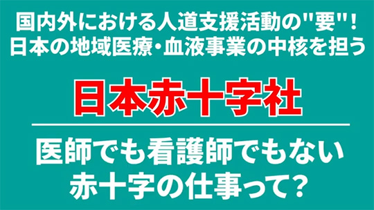 【日本赤十字社】医師でも看護師でもない赤十字の仕事って？【切り抜き】